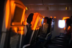 window seat on an airplane